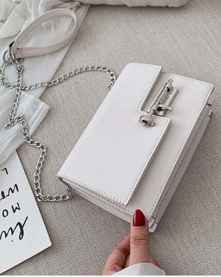 Bolsa Couro Neon Pequena Tiracolo