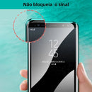 Case MagSafe Samsung de Vidro Temperado e Alumínio Dupla Proteção