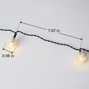 Pisca-Pisca Dente-de-Leão com Painel Solar (Branco Quente)