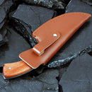 Faca feita à mão com lâmina fixa