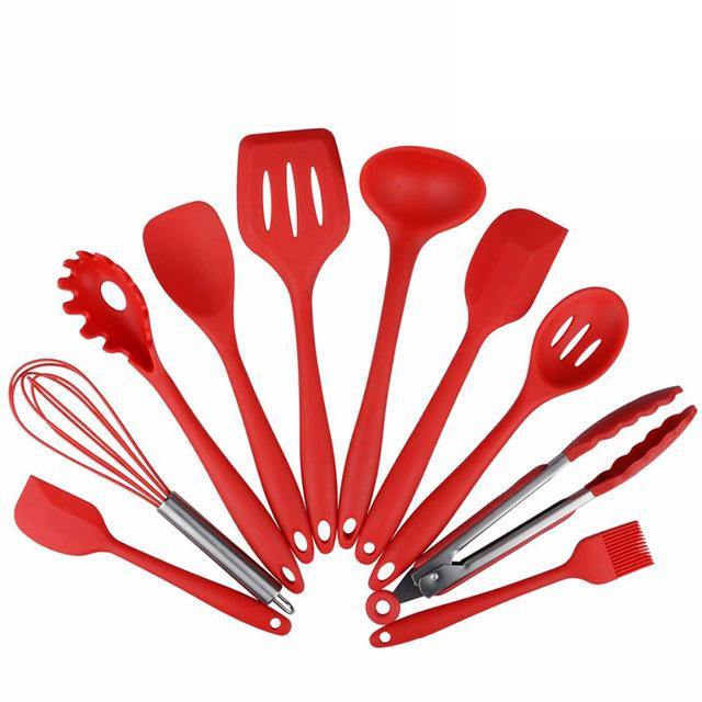 Conjunto de Utensílios  de Cozinha em Silicone